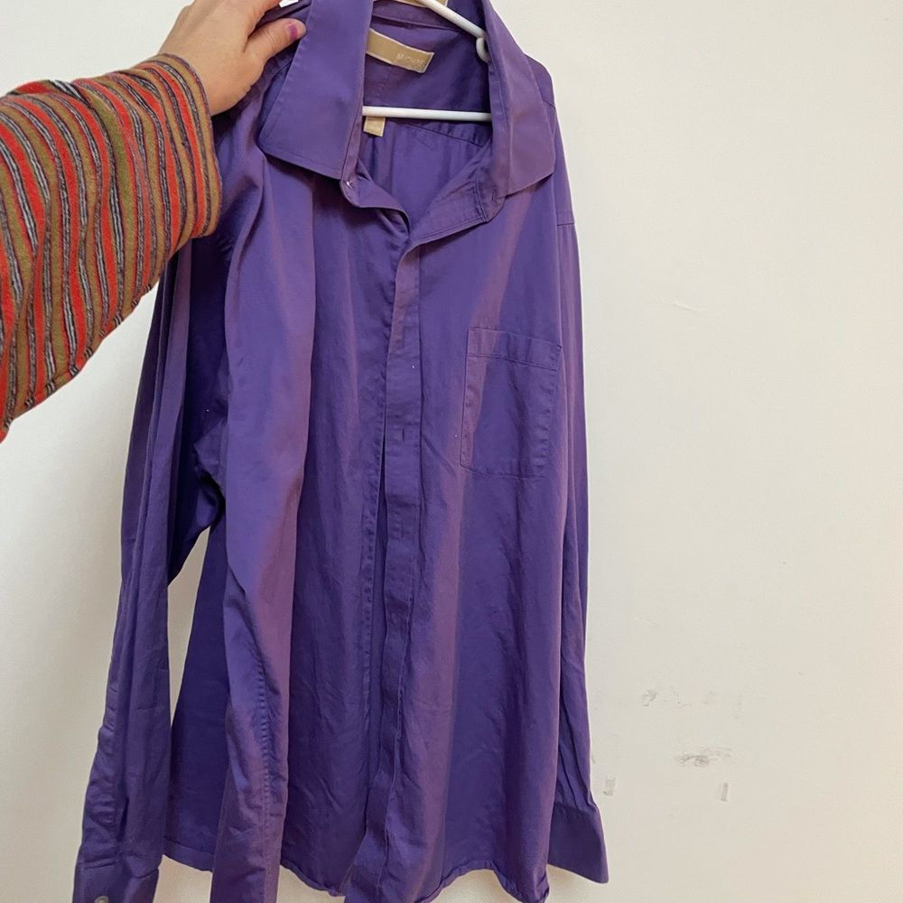 Michael Kors true purple button down menswear